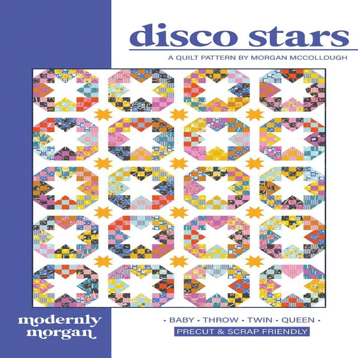 disco-stars-quilt-pattern-by-modernly-morgan Disco Stars Quilt Pattern by Modernly Morgan
