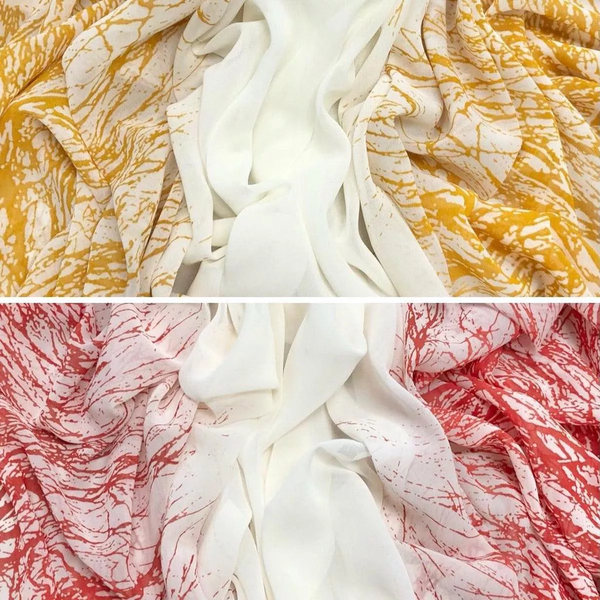 distressed-double-border-on-cream-chiffon-fabric-3m-pre-cut Distressed Double Border on Cream Chiffon Fabric – 3m Pre-cut