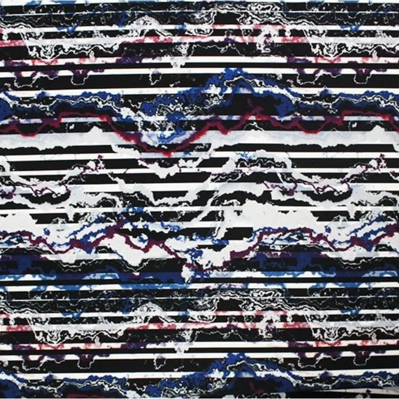 distressed-stripes-printed-spandex-blue-moon-fabrics Distressed Stripes Printed Spandex | Blue Moon Fabrics