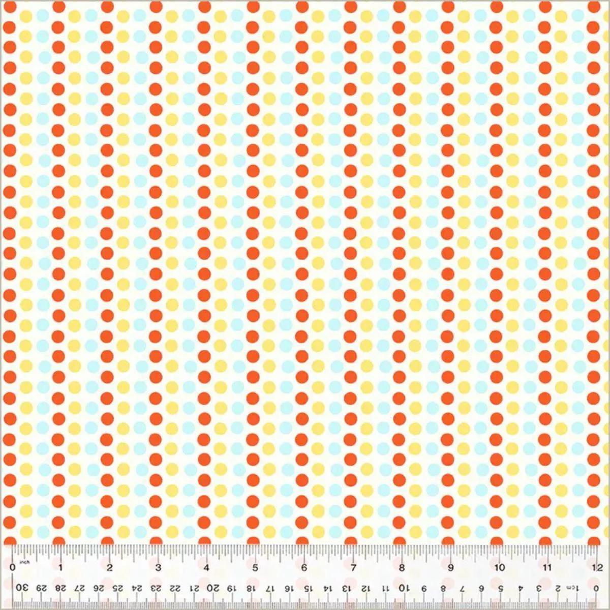 Dots Blue + Yellow by Heather Ross