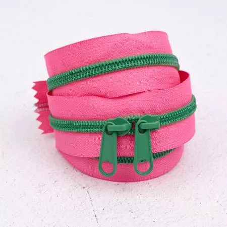 Double Pull Handbag Zipper 30 Inches Dragonfruit