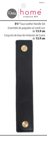 dritz-5-5-inch-faux-leather-handle-black-44335-1 Dritz 5.5 Inch Faux Leather Handle Black 44335-1