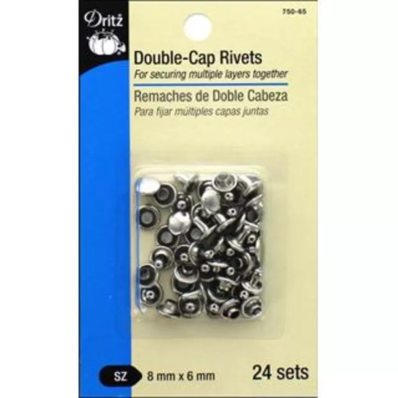 dritz-double-cap-rivets-nickel-24pc Dritz Double Cap Rivets Nickel 24pc