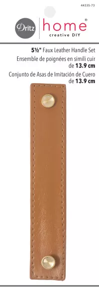 dritz5-5-inch-faux-leather-handle-ocher-brown-44335-73 Dritz5.5 Inch Faux Leather Handle Ocher Brown-44335-73