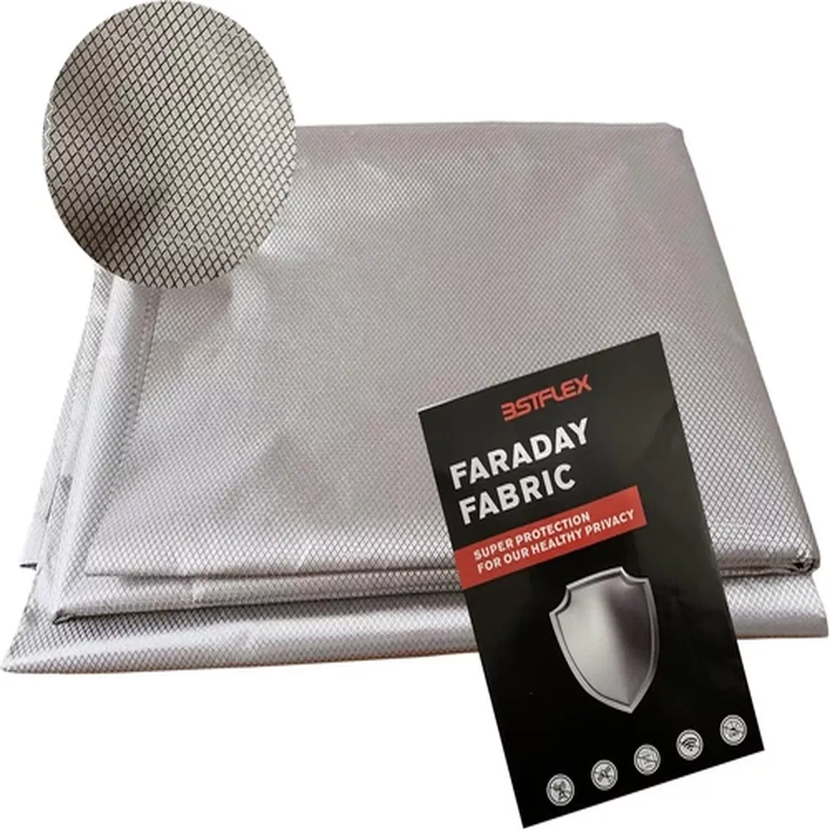 Emf Protection Fabric Faraday Fabric Polyester EMI Rf & RFID Shielding 43″ X 98″