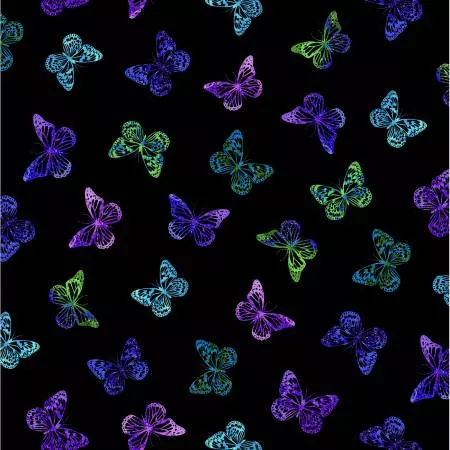 evening-glow-black-tossed-butterflies-met-cm4104-black-by-timeless-treasures Evening Glow - Black Tossed Butterflies Met - CM4104-BLACK by Timeless Treasures