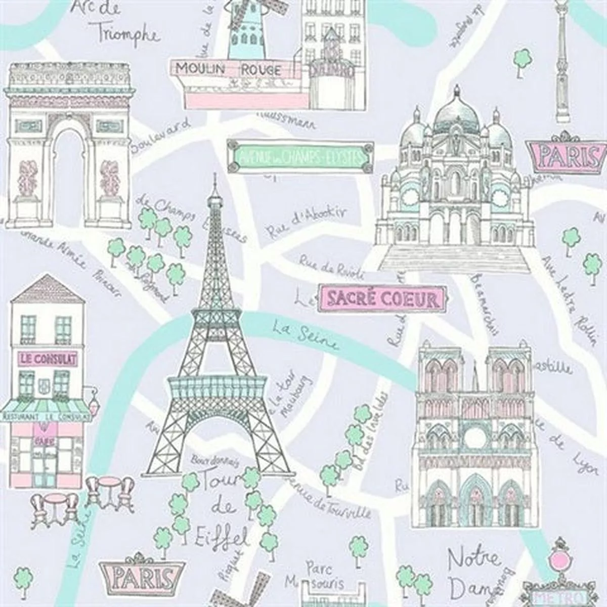 FA40609 Bon Voyage Wallpaper