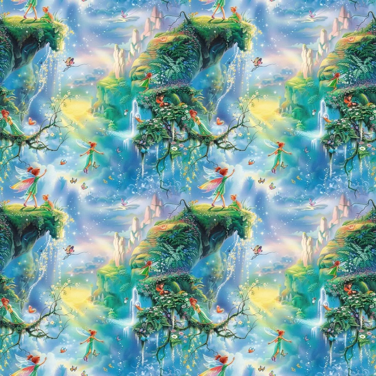 Fairies in the Forest Pattern 8 Quilting Cotton Fabric