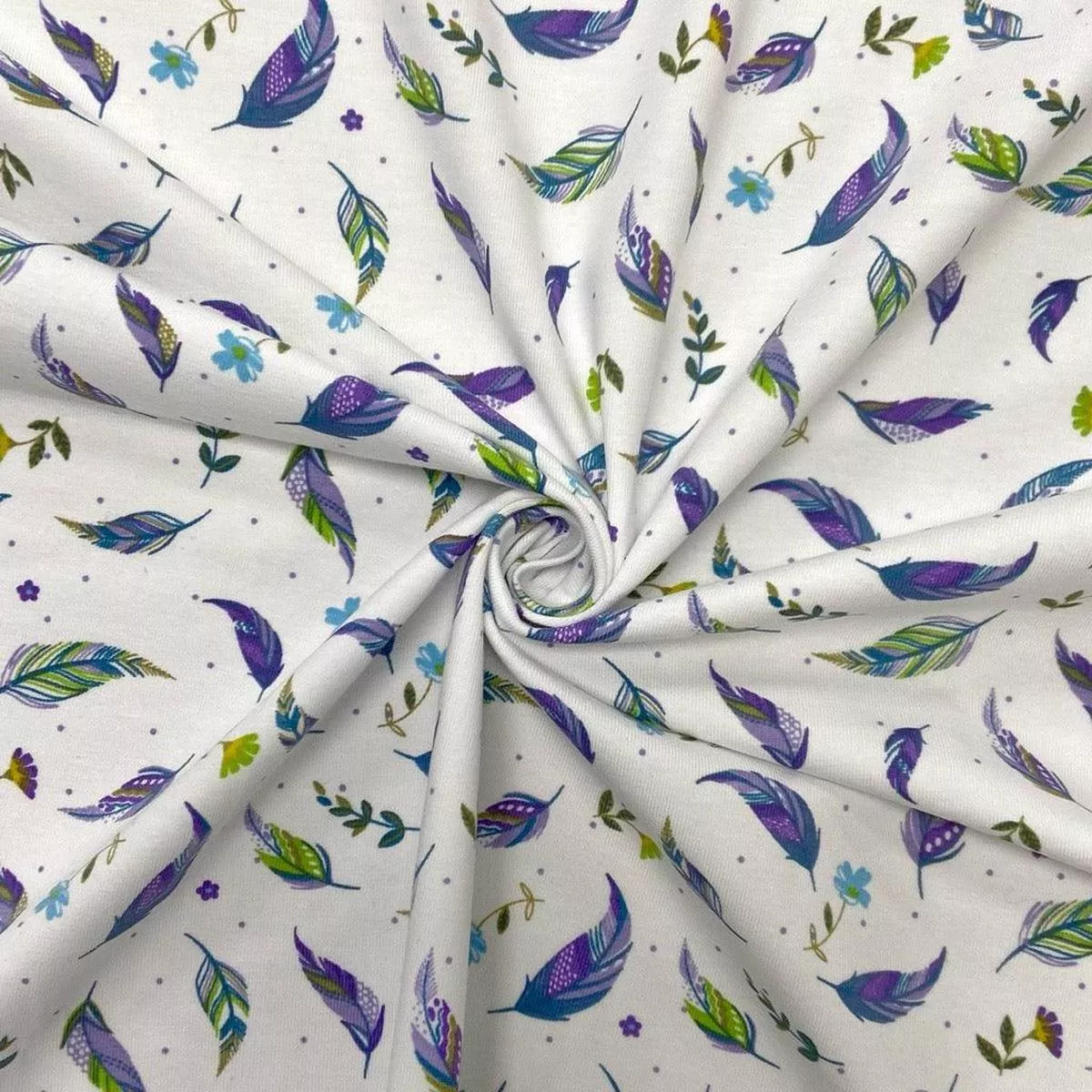 falling-leaves-on-white-cotton-jersey-fabric Falling Leaves on White Cotton Jersey Fabric