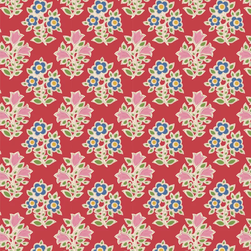 Farm Flowers – 110096 (Red)