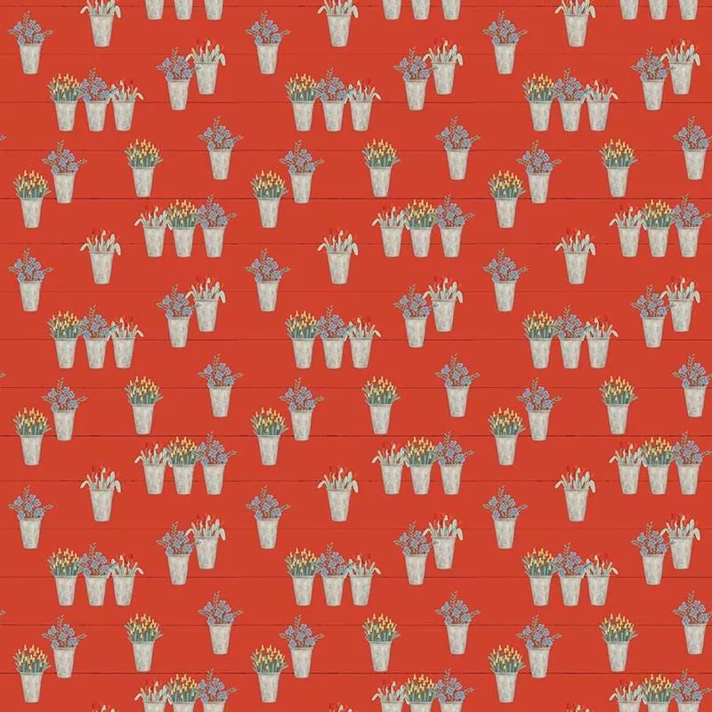farmhouse-summer-flower-pots-red Farmhouse Summer – Flower Pots Red