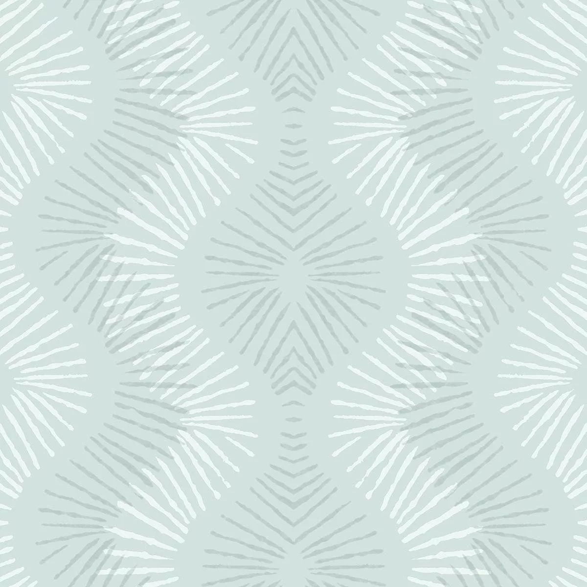 Feliz Seafoam Beaded Ogee Wallpaper