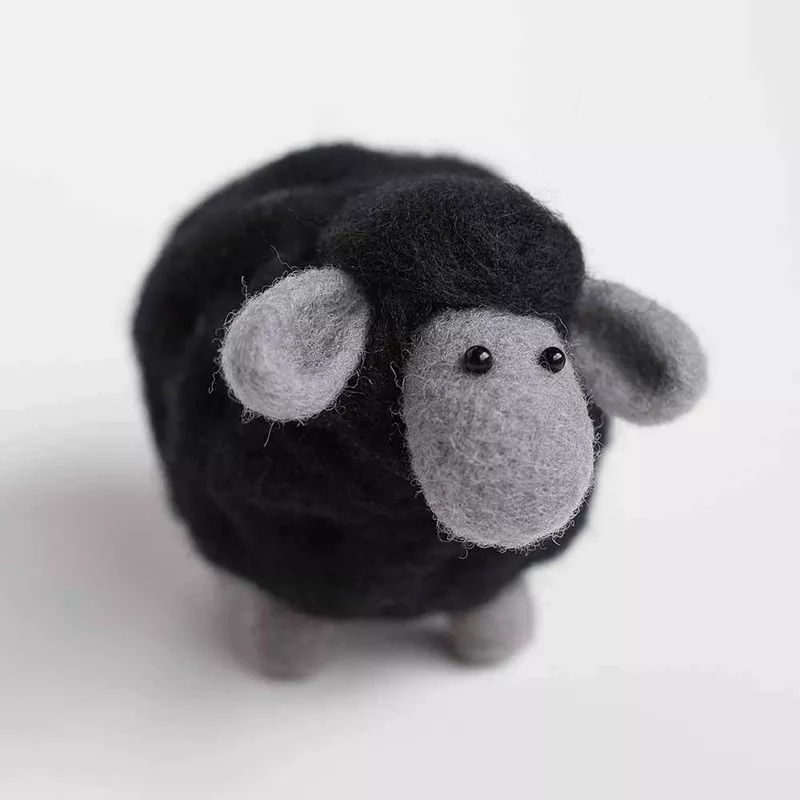 felted-sky-black-sheep-mini-needle-felting-kit Felted Sky – Black Sheep Mini Needle Felting Kit