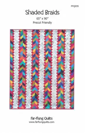 FFQ035 Shaded Braids 65" x 90" Quilt Pattern