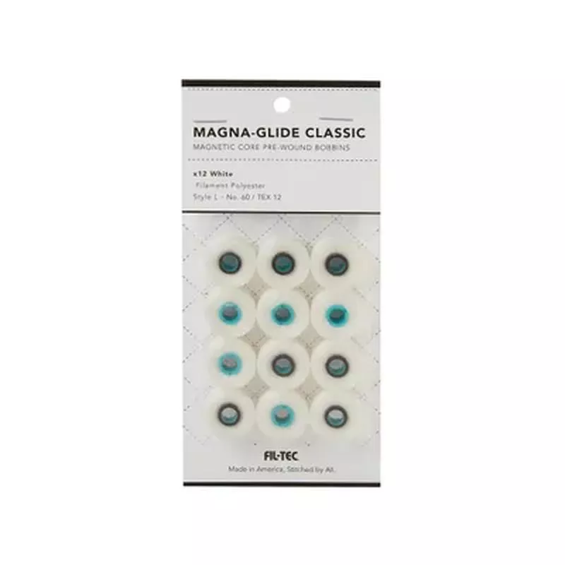 fil-tec-magna-glide-classic-style-l-prewound-60wt-embroidery-bobbins-12-pack Fil-Tec Magna-Glide Classic Style L Prewound 60wt Embroidery Bobbins 12 Pack