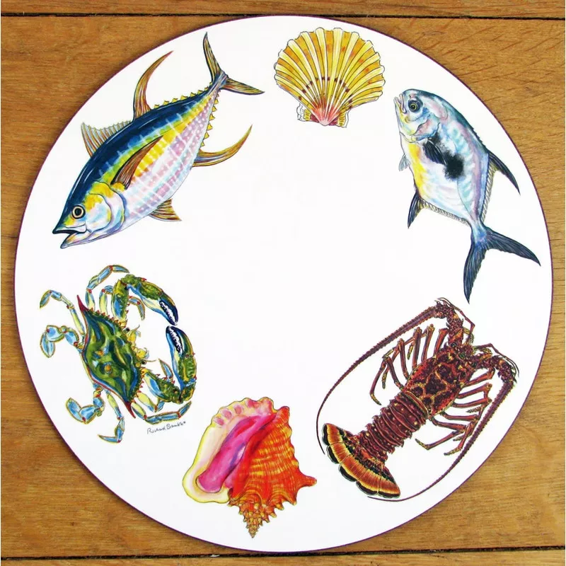 fish-shellfish-us-south-coast-tablemat Fish & Shellfish US South Coast Tablemat