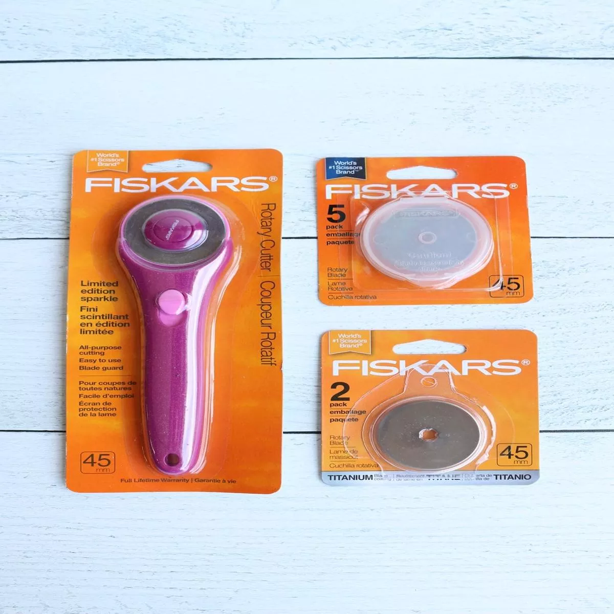 Fiskars 45mm Rotary Cutter/Replacement Blades