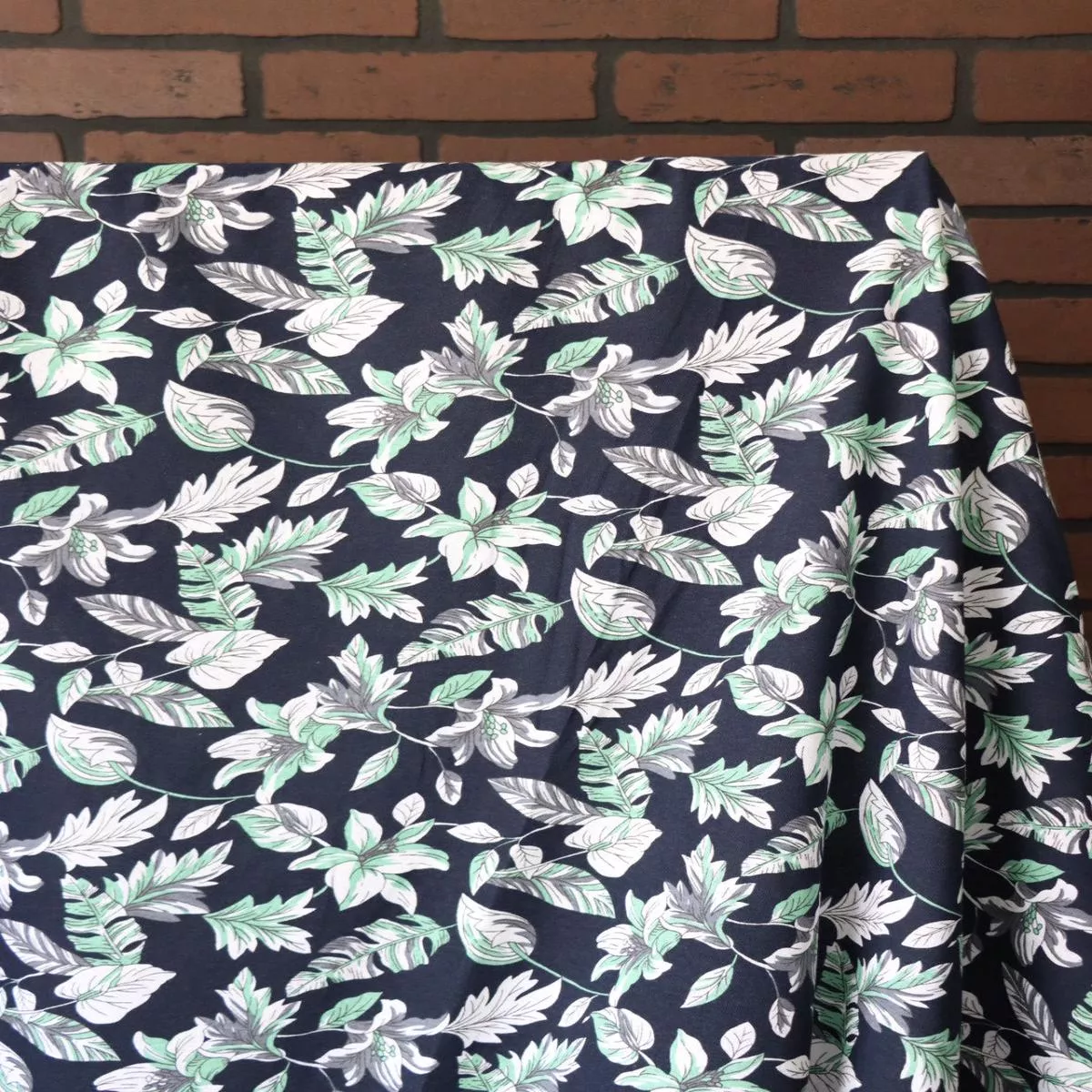 flora-fauna-on-navy-100-cotton-jersey Flora & Fauna on Navy 100% Cotton Jersey