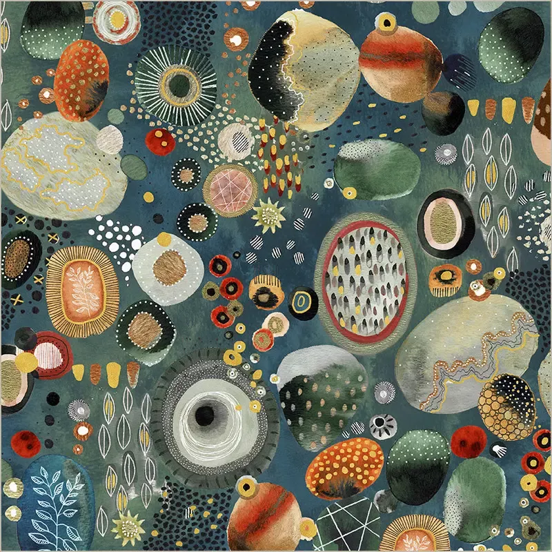 Flora & Form Essoldo Design 54777DM-1 Labradorite Geode Cotton
