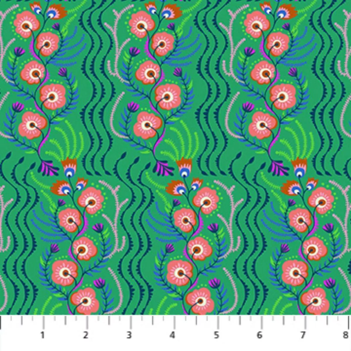 floral-vines-jade-by-anna-maria-textiles Floral Vines Jade by Anna Maria Textiles