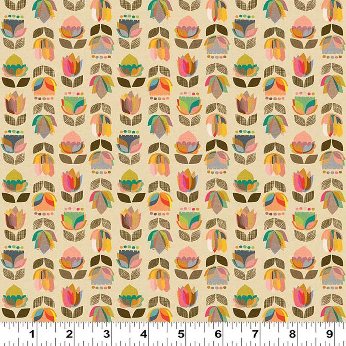 Flowers Multi Color by Cecilia Mok