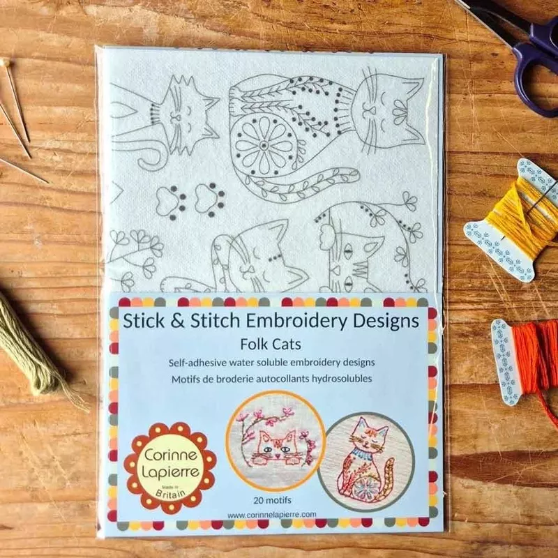 folk-cats-stick-stitch-corinne-lapierre Folk Cats Stick & Stitch – Corinne Lapierre