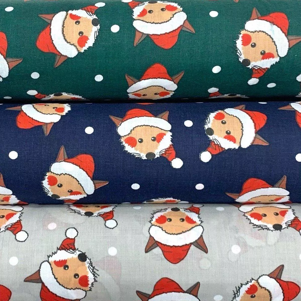 foxes-in-hats-polycotton-fabric Foxes in Hats Polycotton Fabric