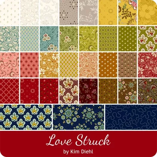 FQ bundle + 3 yards Love Struck by Kim Diehl