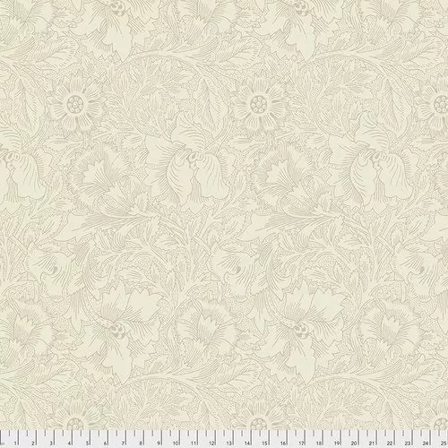 freespirit-fabrics-original-morris-co-poppy-poppies-on-cream-background-pwwm029- .FreeSpirit Fabrics The Original Morris Co. - Poppy - poppies on cream background - PWWM029.CREAM