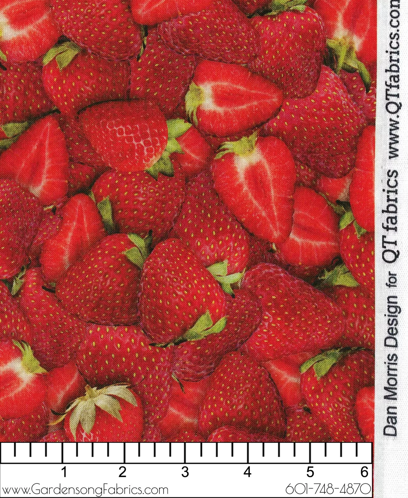 fresh-strawberriesqt-fabric-28460-r Fresh StrawberriesQT Fabric 28460-R