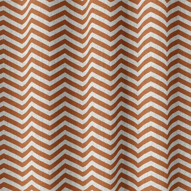 gadmen-fabric-by-metre-burnt-orange-white ‘Gadmen’ Fabric by the Metre (Burnt Orange/ White)
