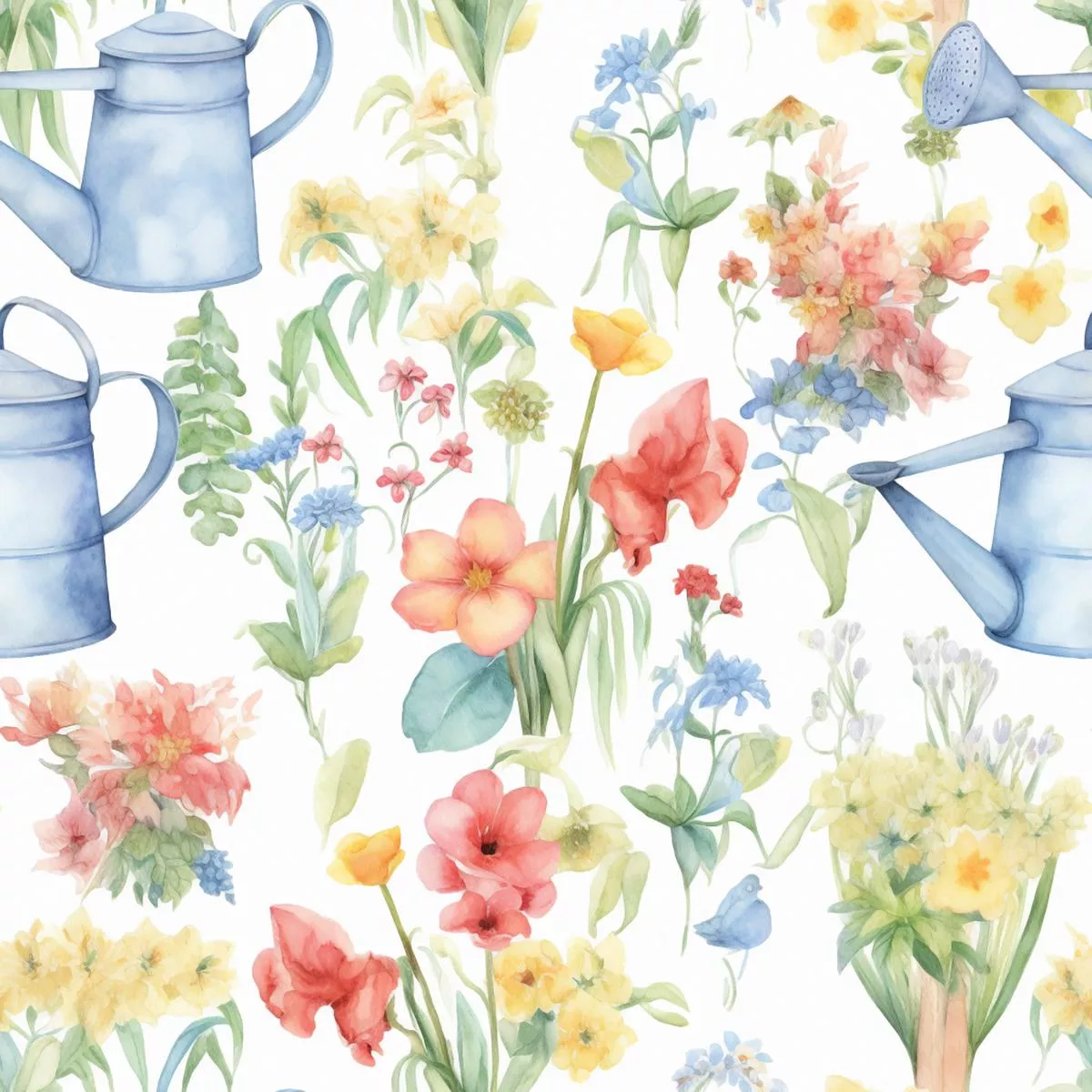 Gardening Pattern 8 Quilting Cotton Fabric