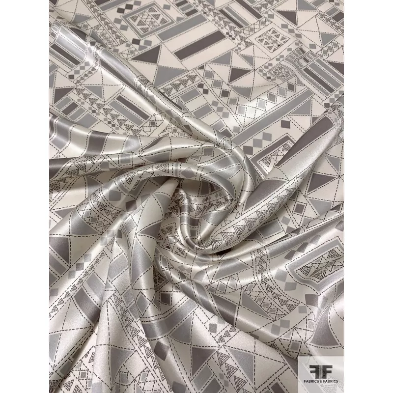 geometric-hieroglyphic-printed-silk-charmeuse-grey-clay-grey-light-ivory Geometric Hieroglyphic Printed Silk Charmeuse – Grey / Clay Grey / Light Ivory
