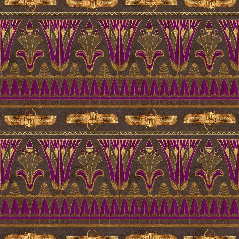 golden-ancient-egypt-pattern-18-fabric Golden Ancient Egypt Pattern #18 Fabric