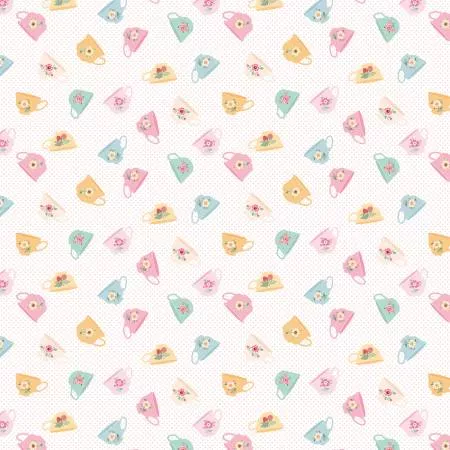 good-morning-white-multipoppie-cotton-rc25252 Good Morning White/MultiPoppie Cotton RC25252