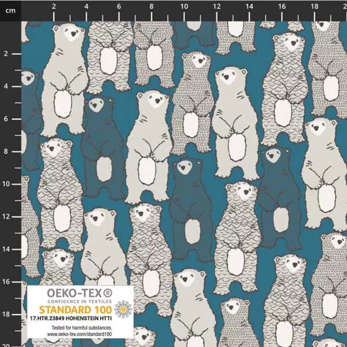 grey-bears-teal-knit-by-stof-studio Grey Bears Teal KNIT by Stof Studio