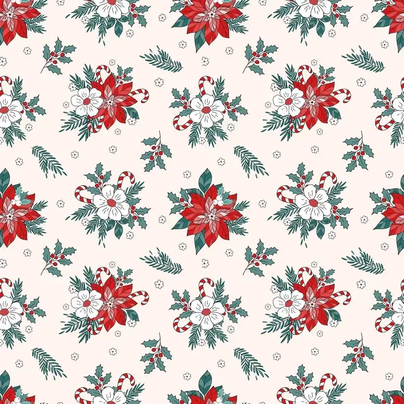 groovy-christmas-pattern-2-fabric Groovy Christmas Pattern #2 Fabric