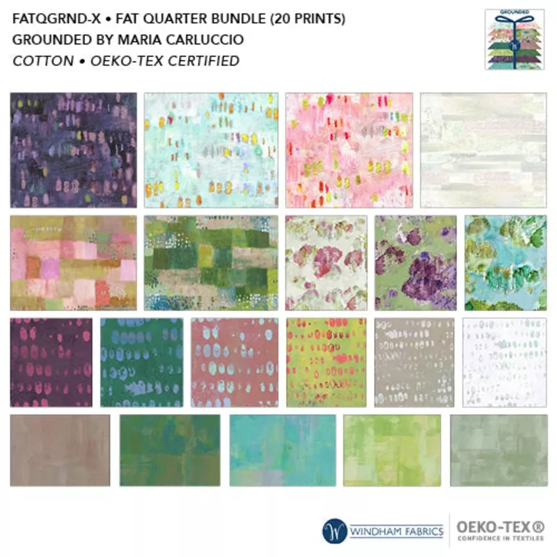 grounded-maria-carluccio-fatqgrnd-x-multi-fat-quarter-bundle-cotton Grounded Maria Carluccio FATQGRND-X Multi Fat Quarter Bundle Cotton