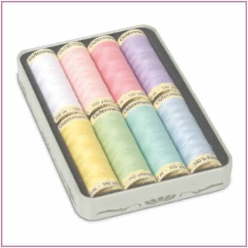 gutermann-nostalgic-box-pastels-8-sew-all-thread-100m Gutermann Nostalgic Box – Pastels – 8 Sew All Thread 100m