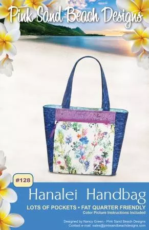 hanalei-handbagpink-sand-beach-designs Hanalei HandbagPink Sand Beach Designs