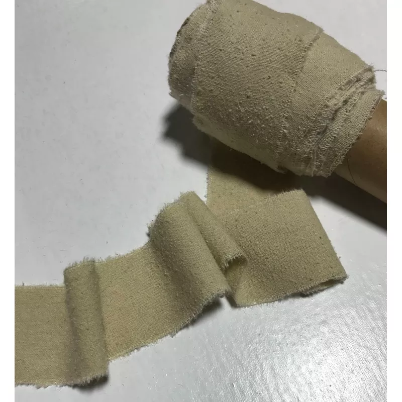 hand-dyed-ecru-100-silk-noil-ribbon-3-widths-to-choose-from Hand Dyed Ecru 100% Silk Noil Ribbon ( 3 Widths to choose from)