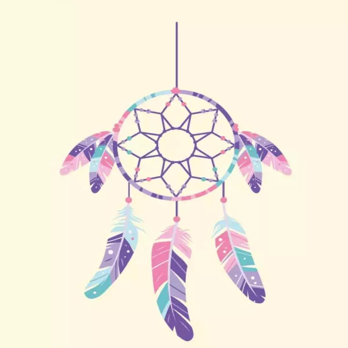 hanging-dreamcatcher-heat-transfer-iron-on Hanging Dreamcatcher Heat Transfer, Iron-On