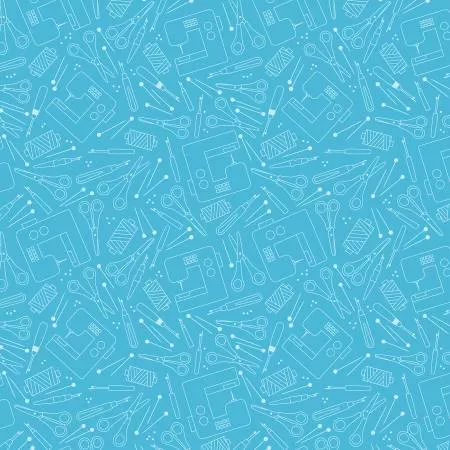 Happy Quilting Light Blue BEN061226