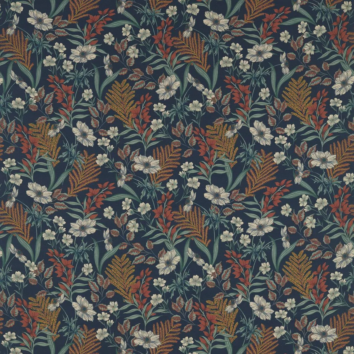 hazelbury-linen-midnight-spice-fabric Hazelbury Linen Midnight/Spice Fabric