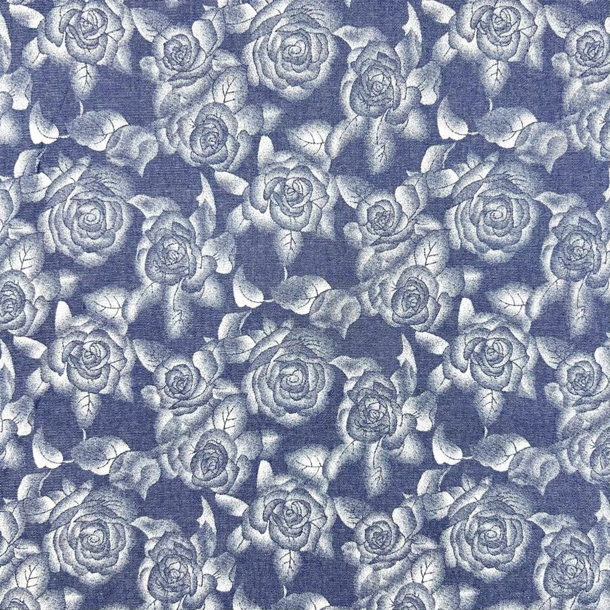 heavenly-bouquet-chambray-denim-fabric Heavenly Bouquet Chambray Denim Fabric