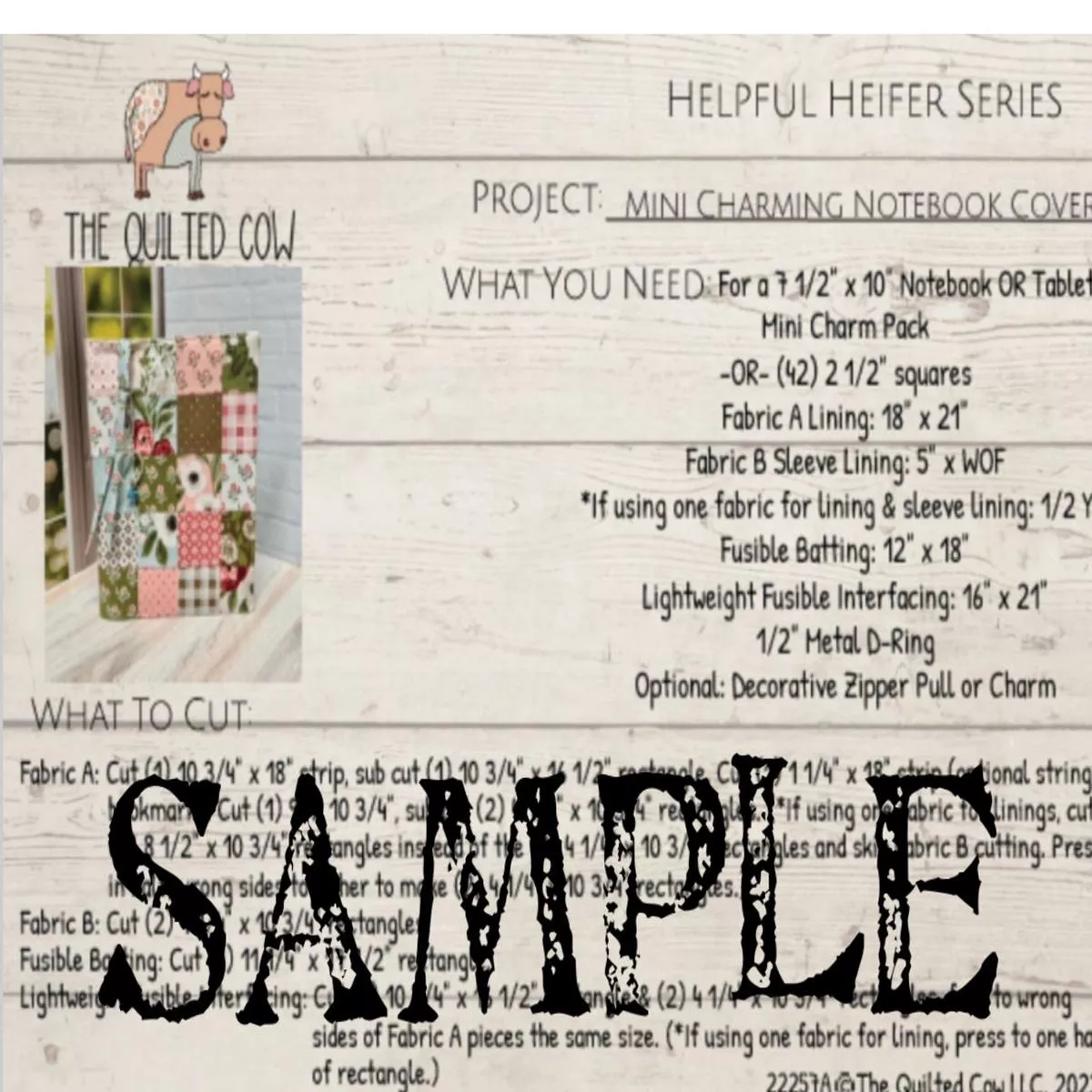 helpful-heifer-mini-charming-notebook-cover Helpful Heifer Mini Charming Notebook Cover
