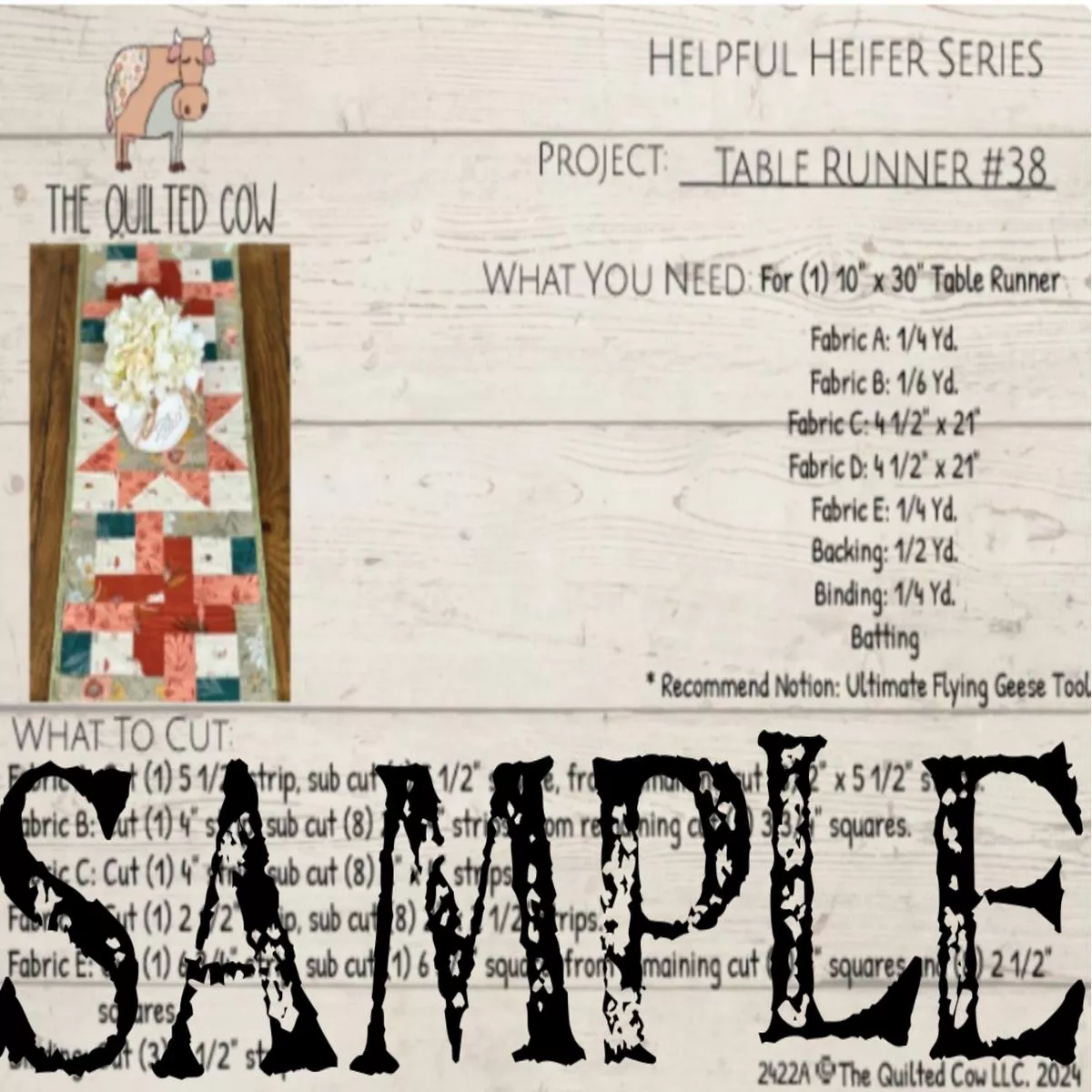helpful-heifer-table-runner-38 Helpful Heifer Table Runner #38