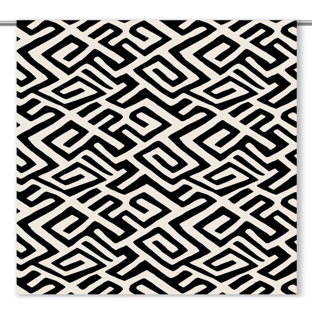 heritage-quilt-fabric-by-yard-warm-white-black ‘Heritage Quilt’ Fabric by the Yard (Warm White/ Black)