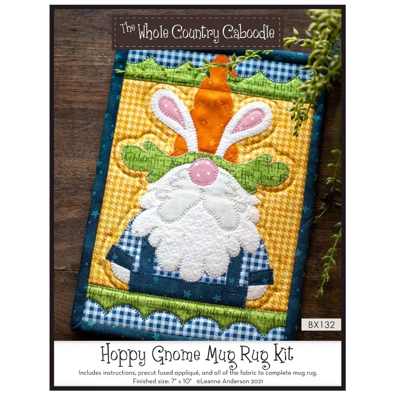 Hoppy Gnome Mug Rug Kit