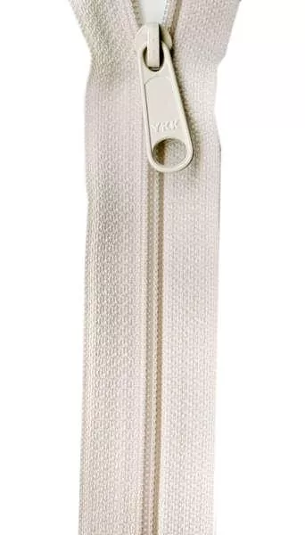 Ivory - 4 yards zipper tape and 16 Pulls